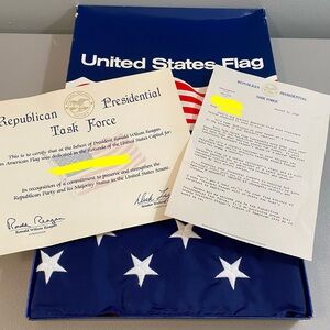 Republican Presidential Task Force United States Flag 3x5’ 1984 Reagan